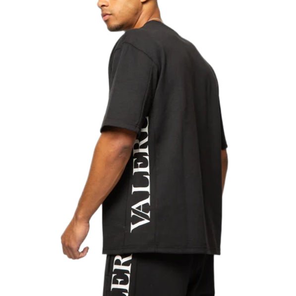 Valere Blocco Interlock T-Shirt - Black - Escape Menswear