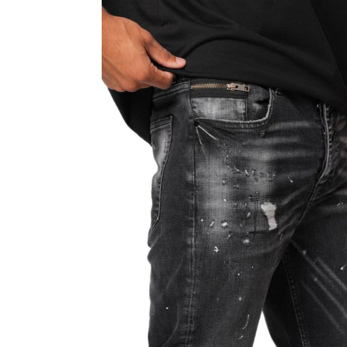 Valere Castello Jean - Black - Escape Menswear