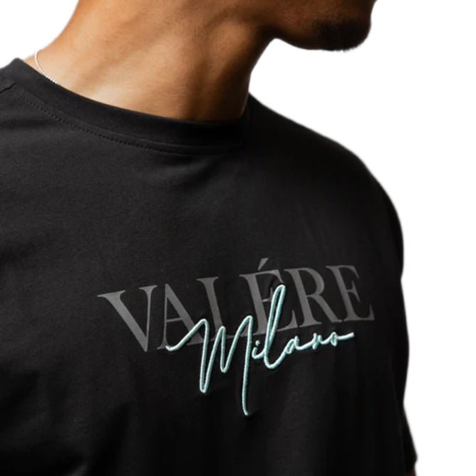 Valere Copione T-Shirt - Black - Aqua - Escape Menswear
