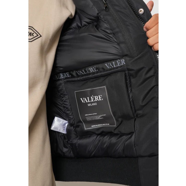 Valere Flight Short Parka Jacket - Black - Escape Menswear