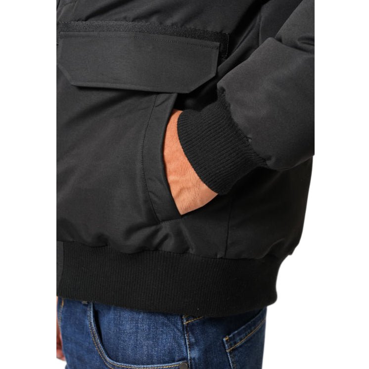 Valere Flight Short Parka Jacket - Black - Escape Menswear