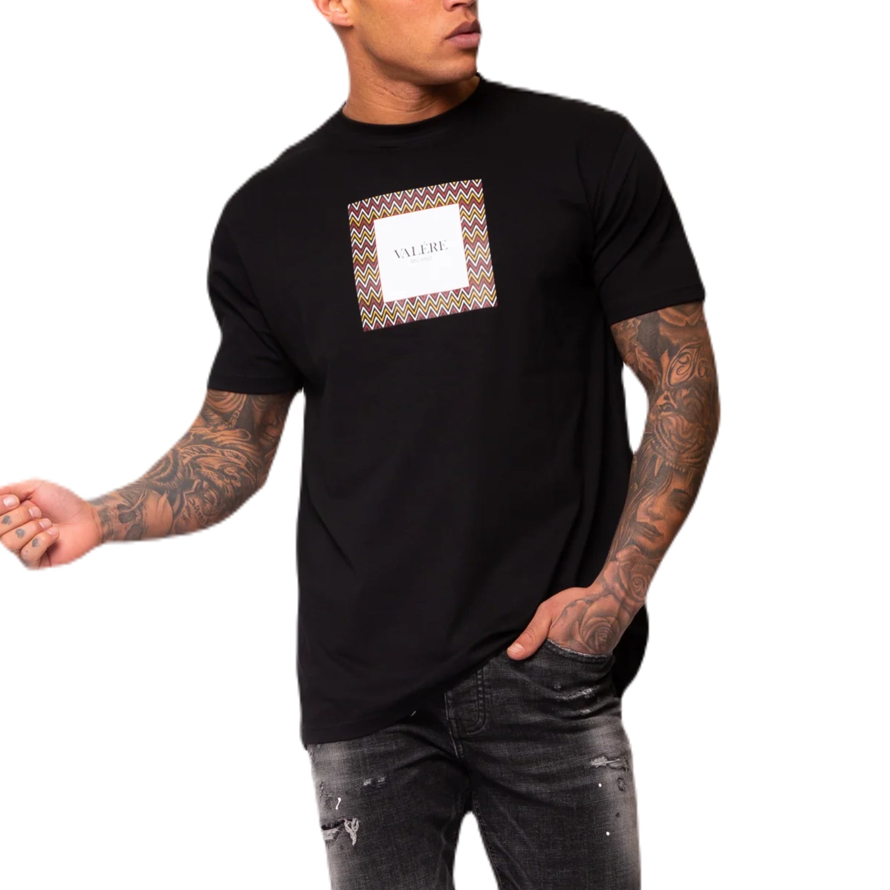 Valere Giacinto T-Shirt - Black - Escape Menswear