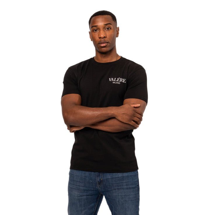 Valere Greco T-Shirt - Black - Escape Menswear