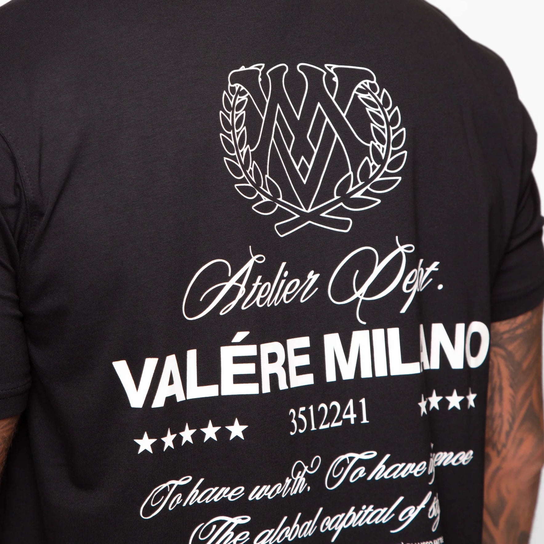 Valere Leoncini T-Shirt - Black - Escape Menswear