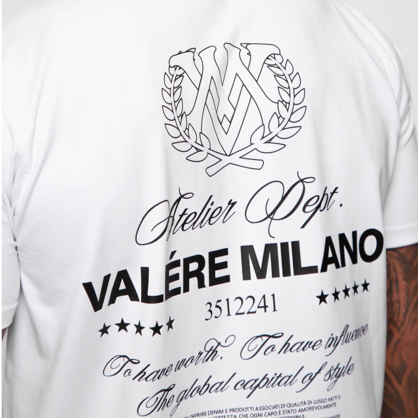Valere Leoncini T-Shirt - White - Escape Menswear