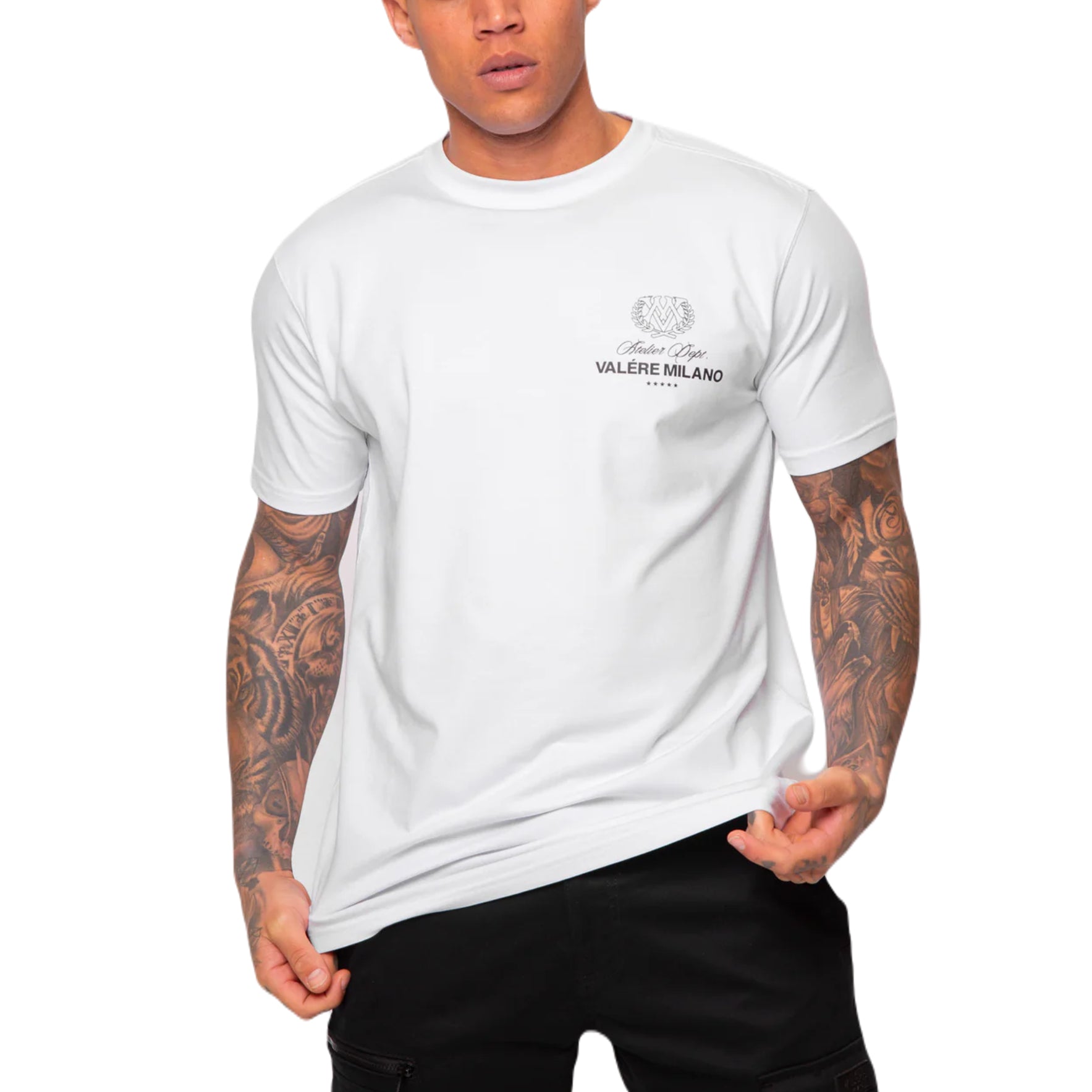 Valere Leoncini T-Shirt - White - Escape Menswear