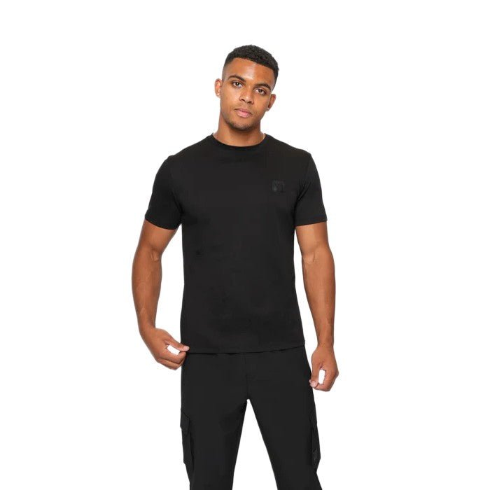 Valere Luxe Mercerised T-Shirt - Black - Escape Menswear