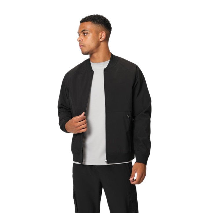Valere Luxe Premium Bomber Jacket - Black - Escape Menswear