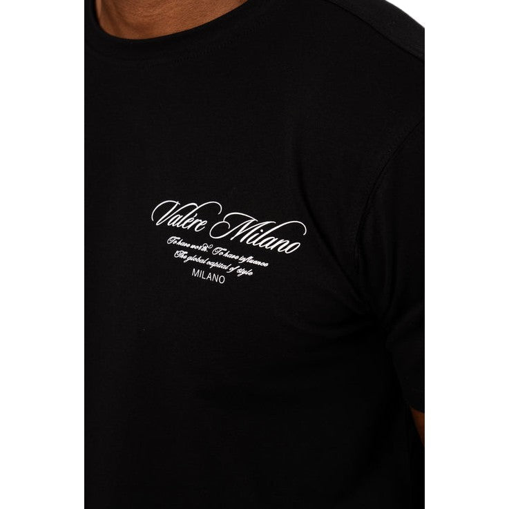 Valere Marmora T-Shirt - Black - Escape Menswear
