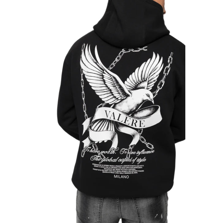 Valere Monviso Hoodie - Black - Escape Menswear
