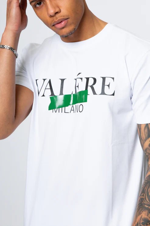 Valere Nastro T-Shirt - White/Green - Escape Menswear
