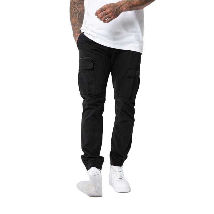 Valere Nuovo Cargo Pants - Black - Escape Menswear