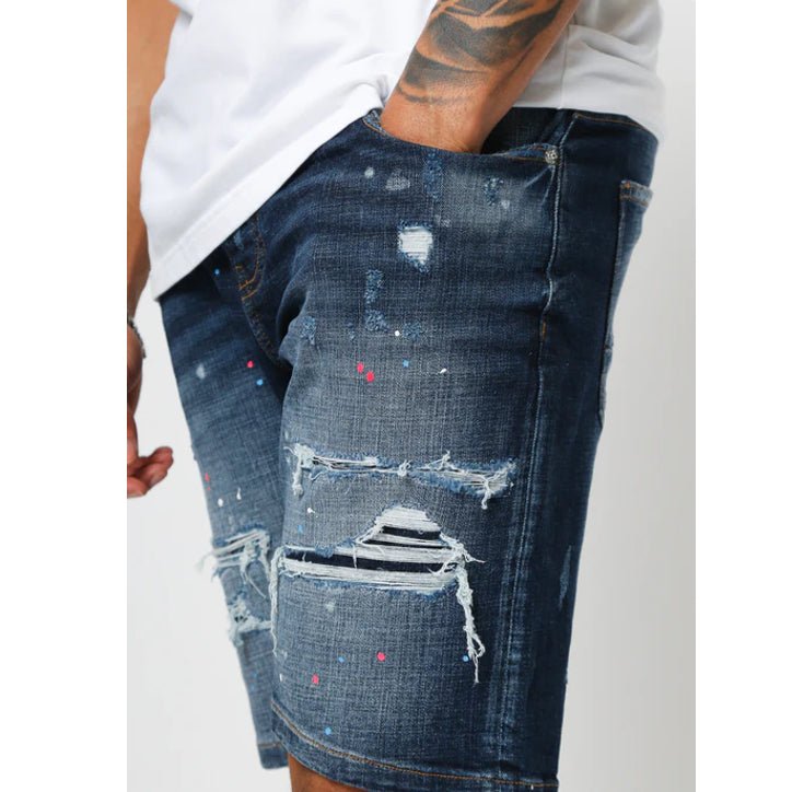 Valere Ricetto Jean Short - Blue - Escape Menswear