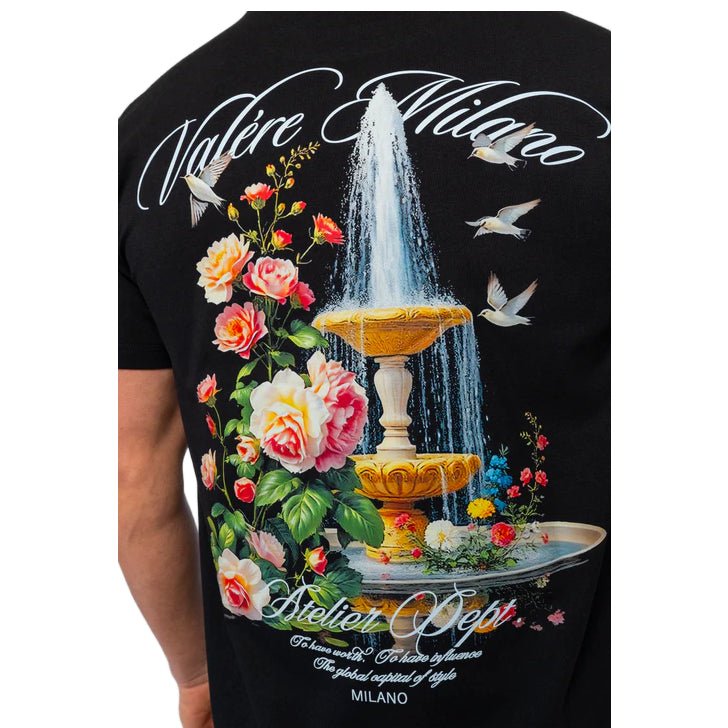 Valere Tanaro T-Shirt - Black - Escape Menswear