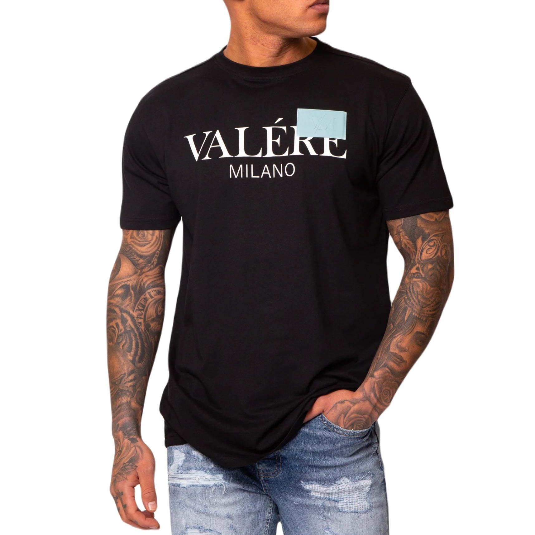 Valere Veneto T-Shirt - Black - Green - Escape Menswear