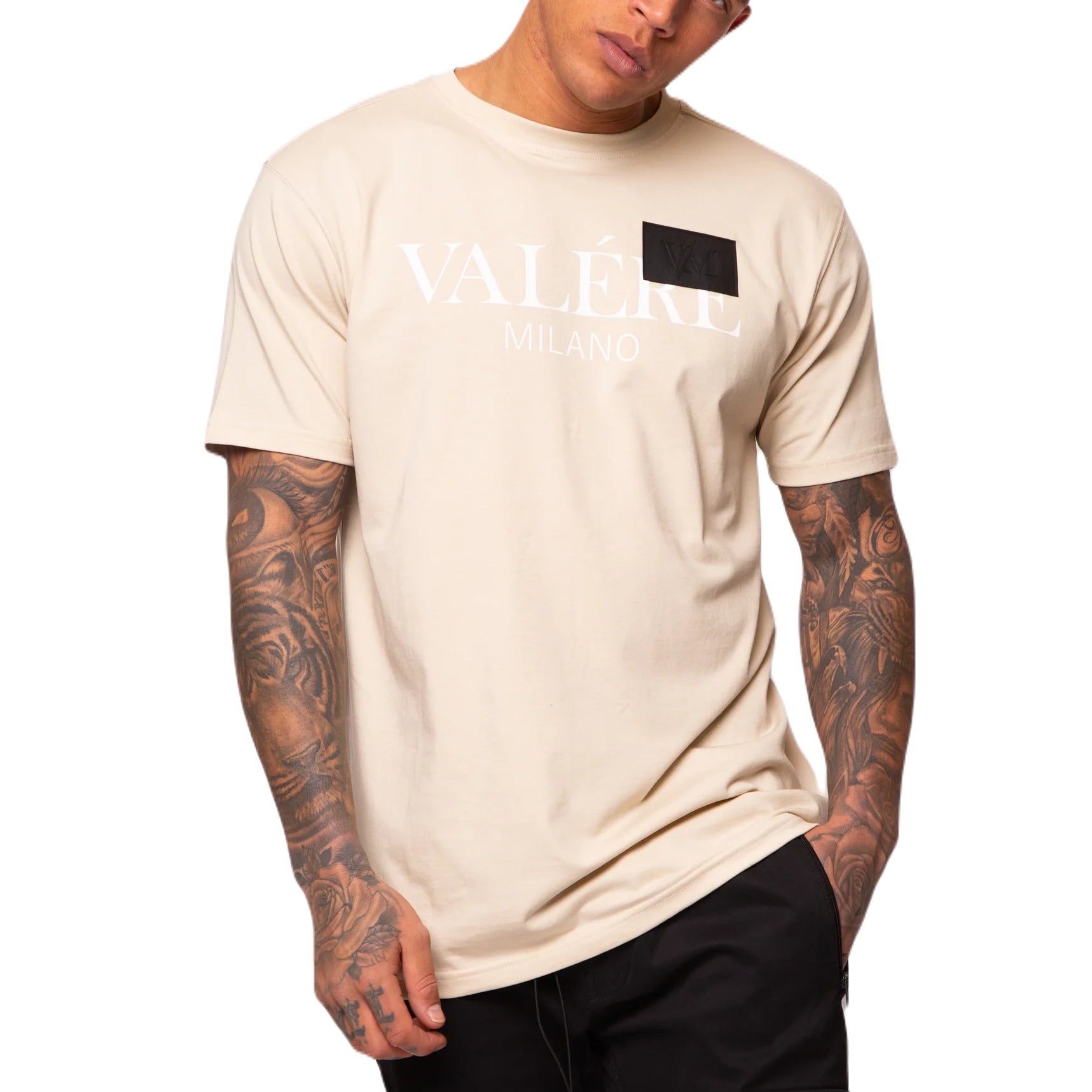 Valere Veneto T-Shirt - Stone - Escape Menswear