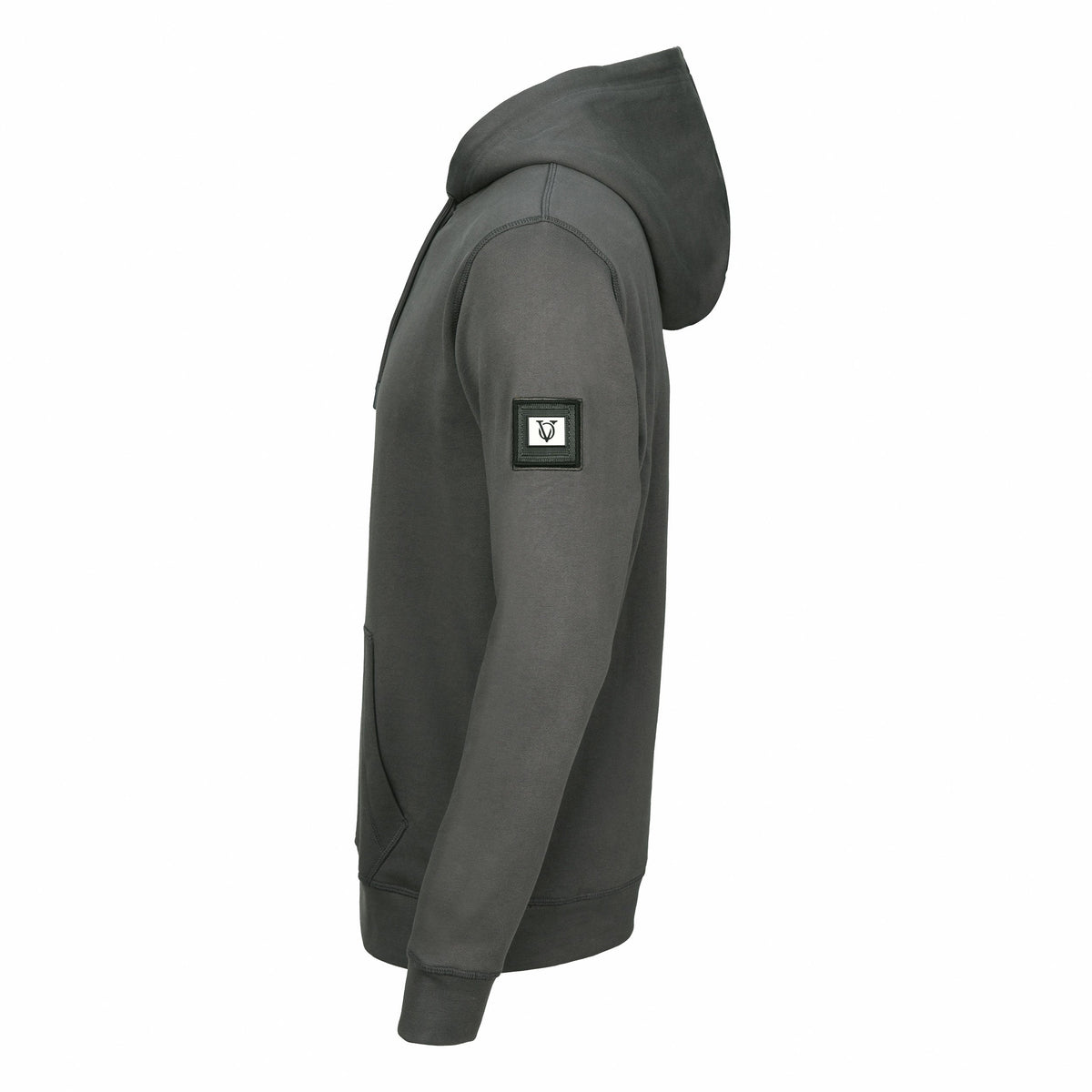 Vito Oliva Badge Hoodie - Grey - Escape Menswear