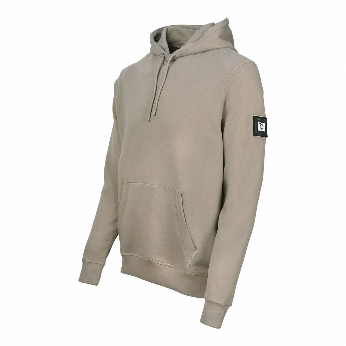 Vito Oliva Badge Hoodie - Stone - Escape Menswear