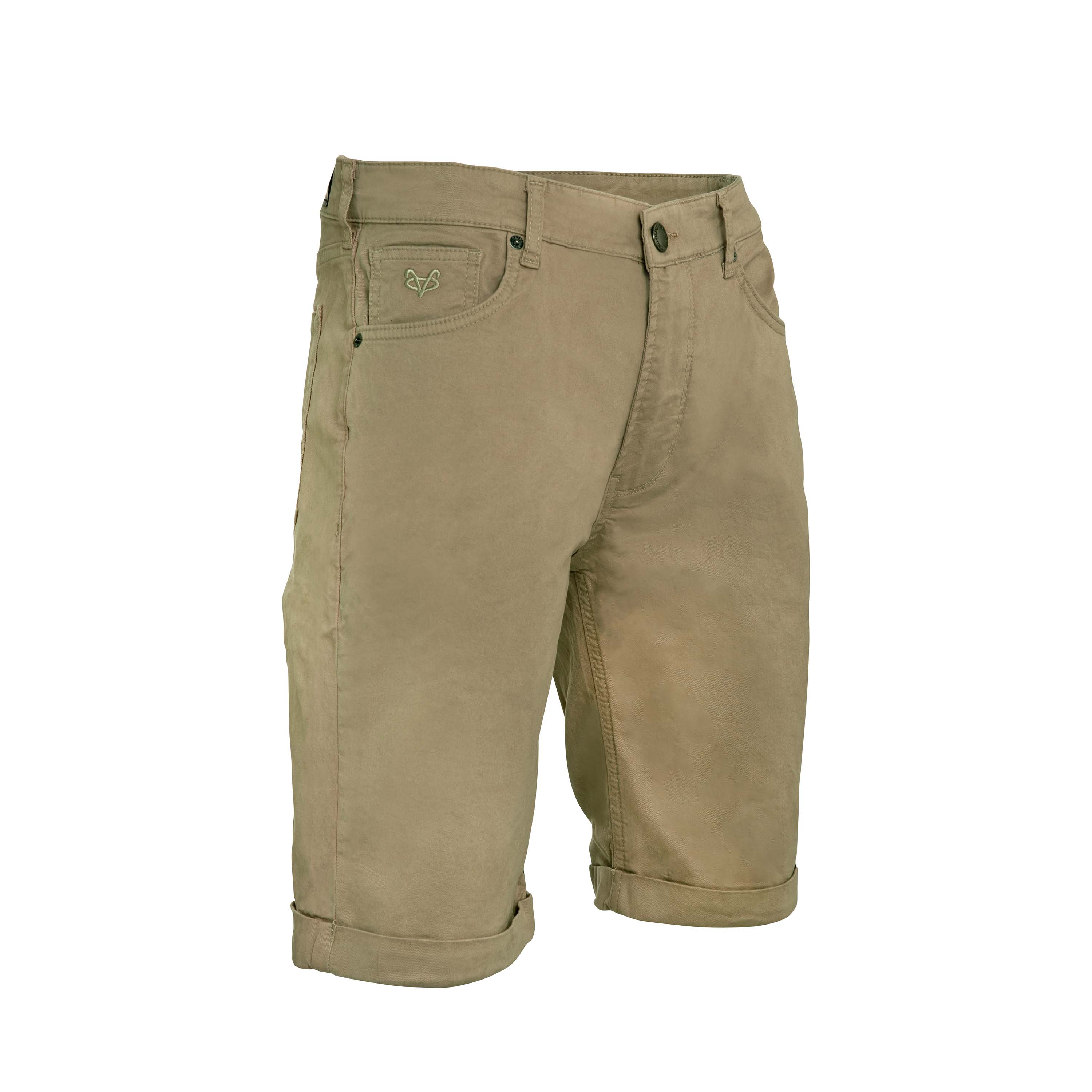 Vito Oliva Classic Chino Shorts - Dark Sand - Escape Menswear