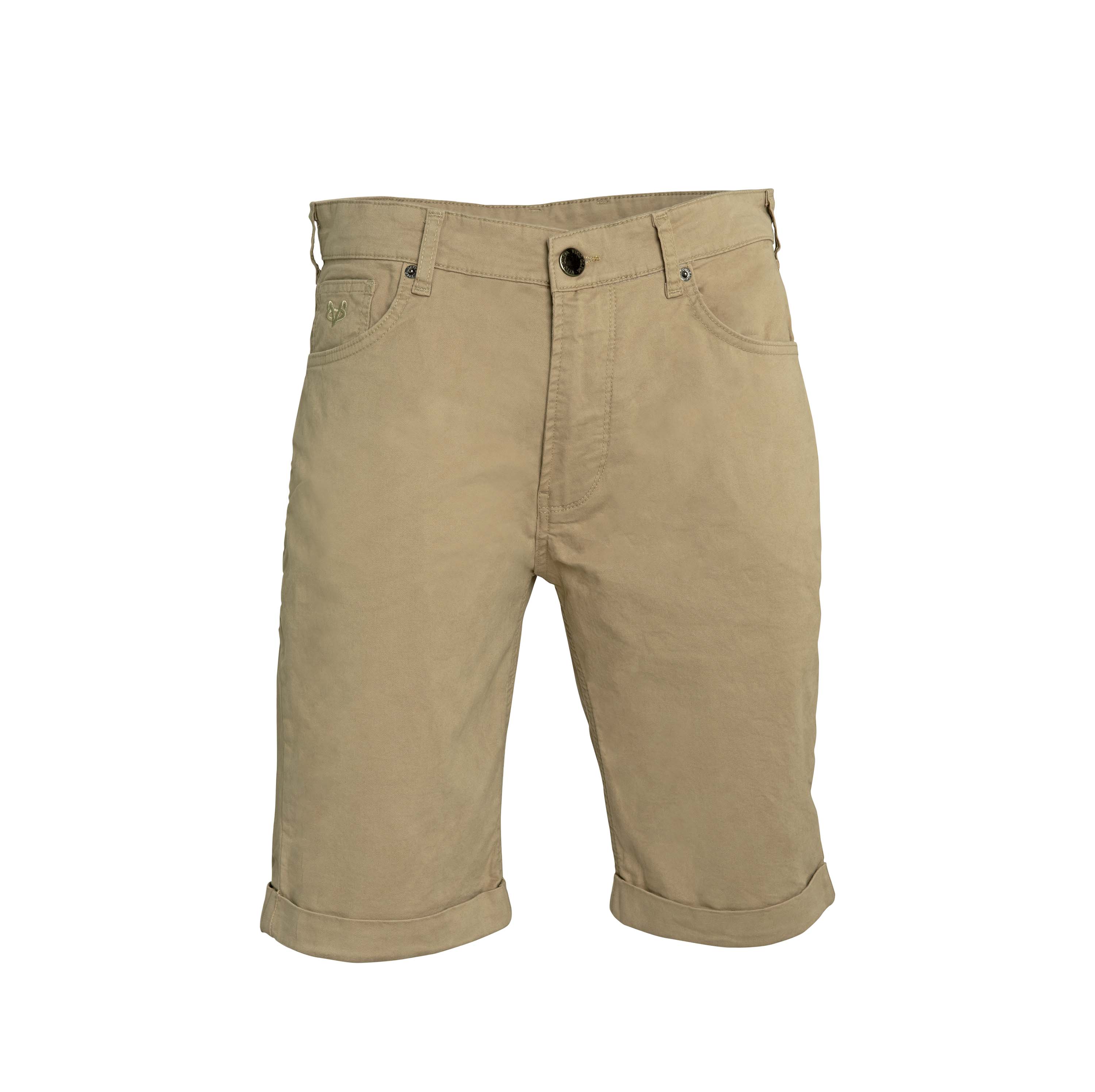 Vito Oliva Classic Chino Shorts - Dark Sand - Escape Menswear