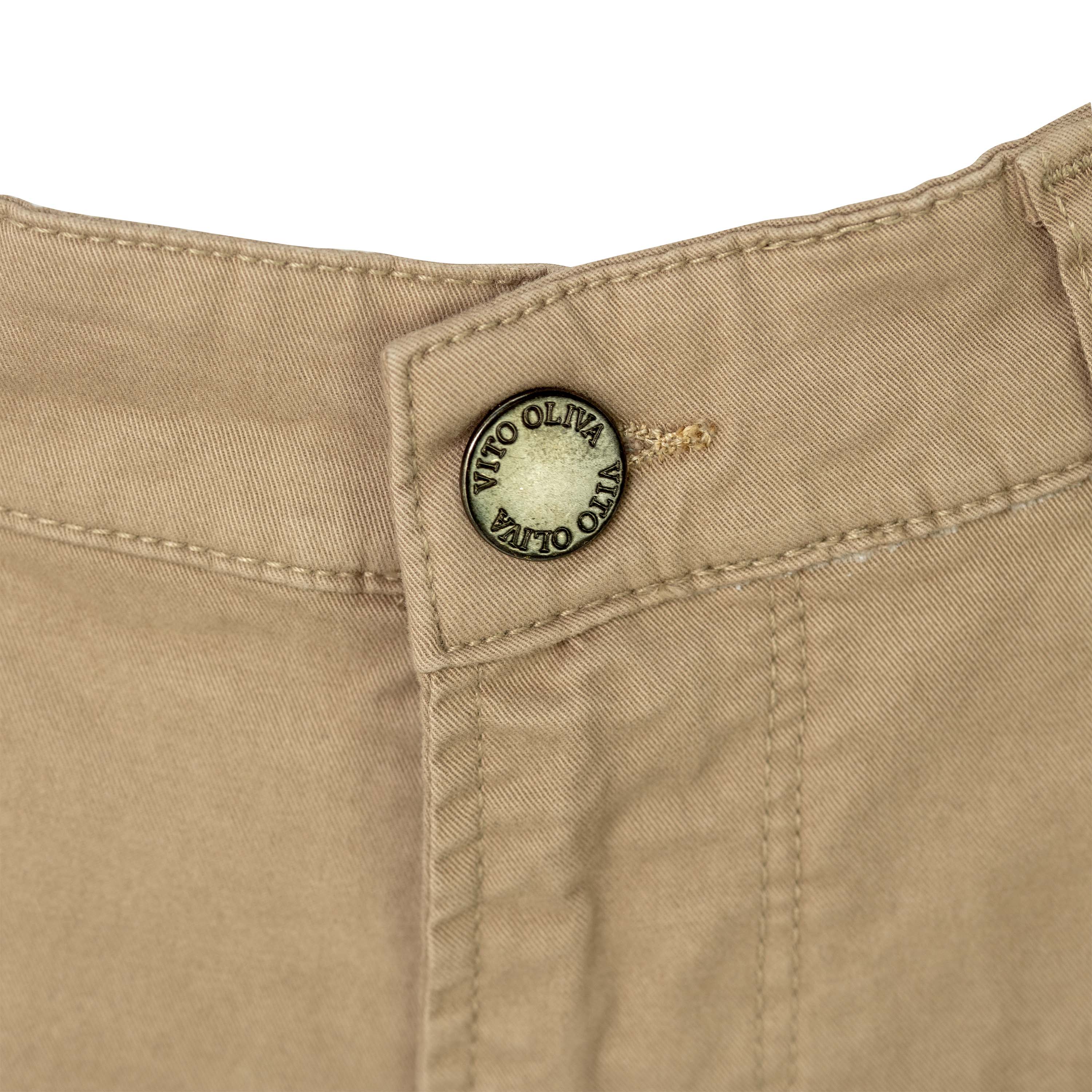 Vito Oliva Classic Chino Shorts - Dark Sand - Escape Menswear