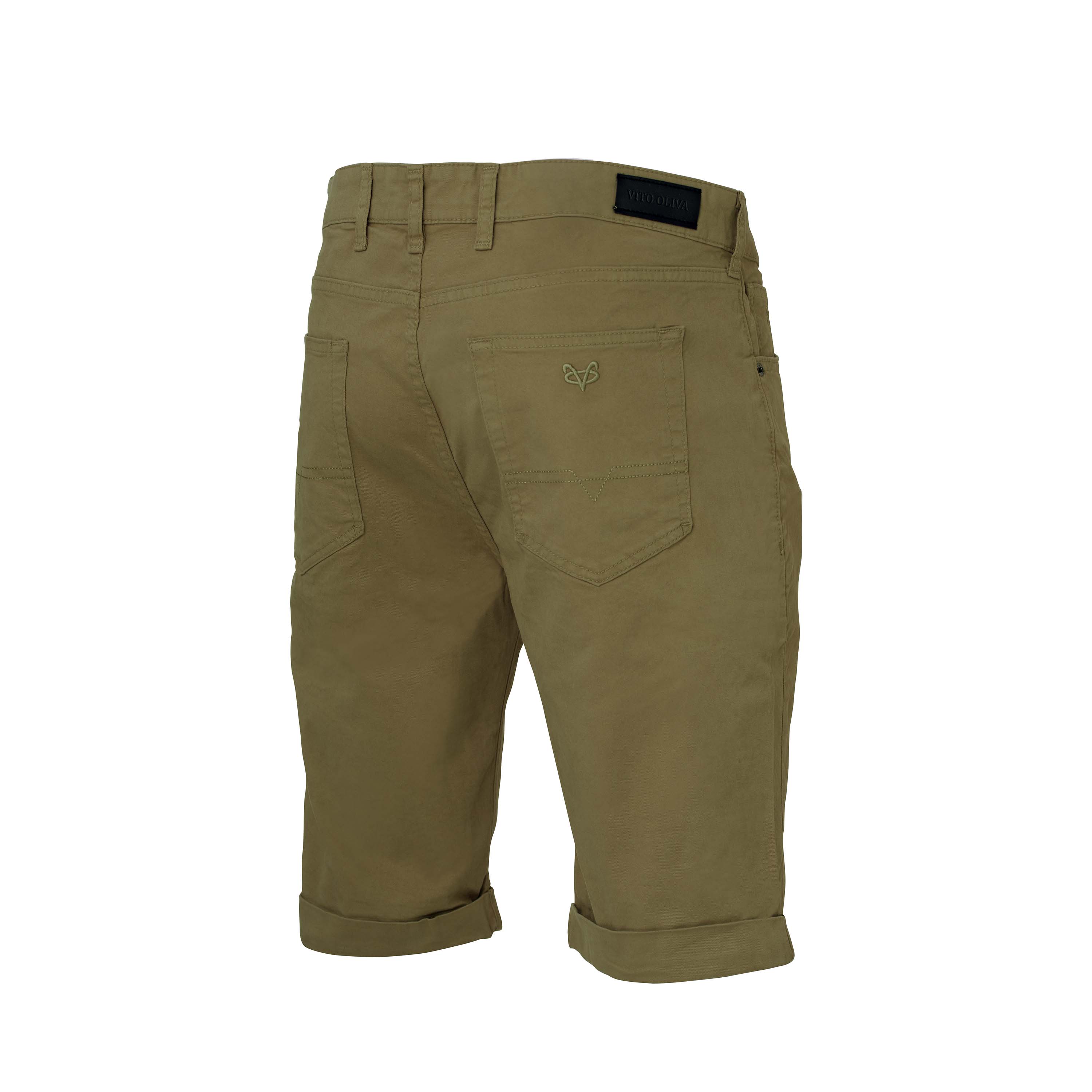 Vito Oliva Classic Chino Shorts - Tan - Escape Menswear