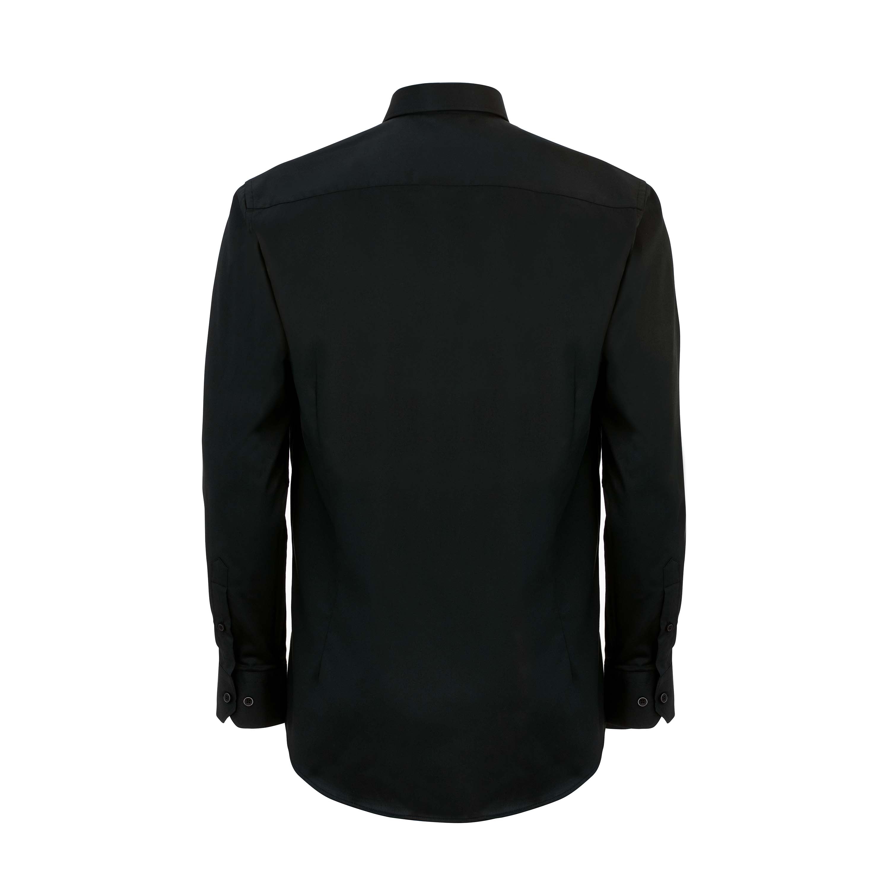 Vito Oliva Classic Long Sleeve Shirt - Black - Escape Menswear
