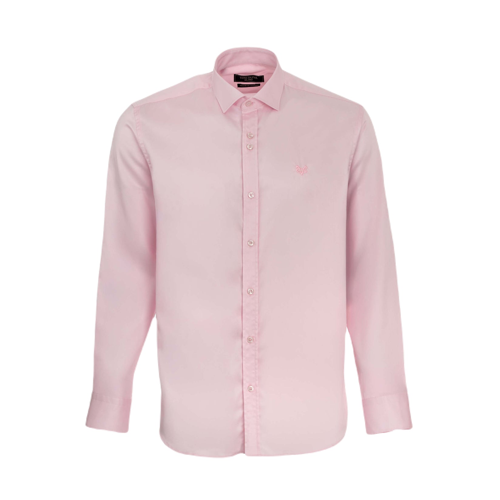 Vito Oliva Classic Long Sleeve Shirt - Pink - Escape Menswear