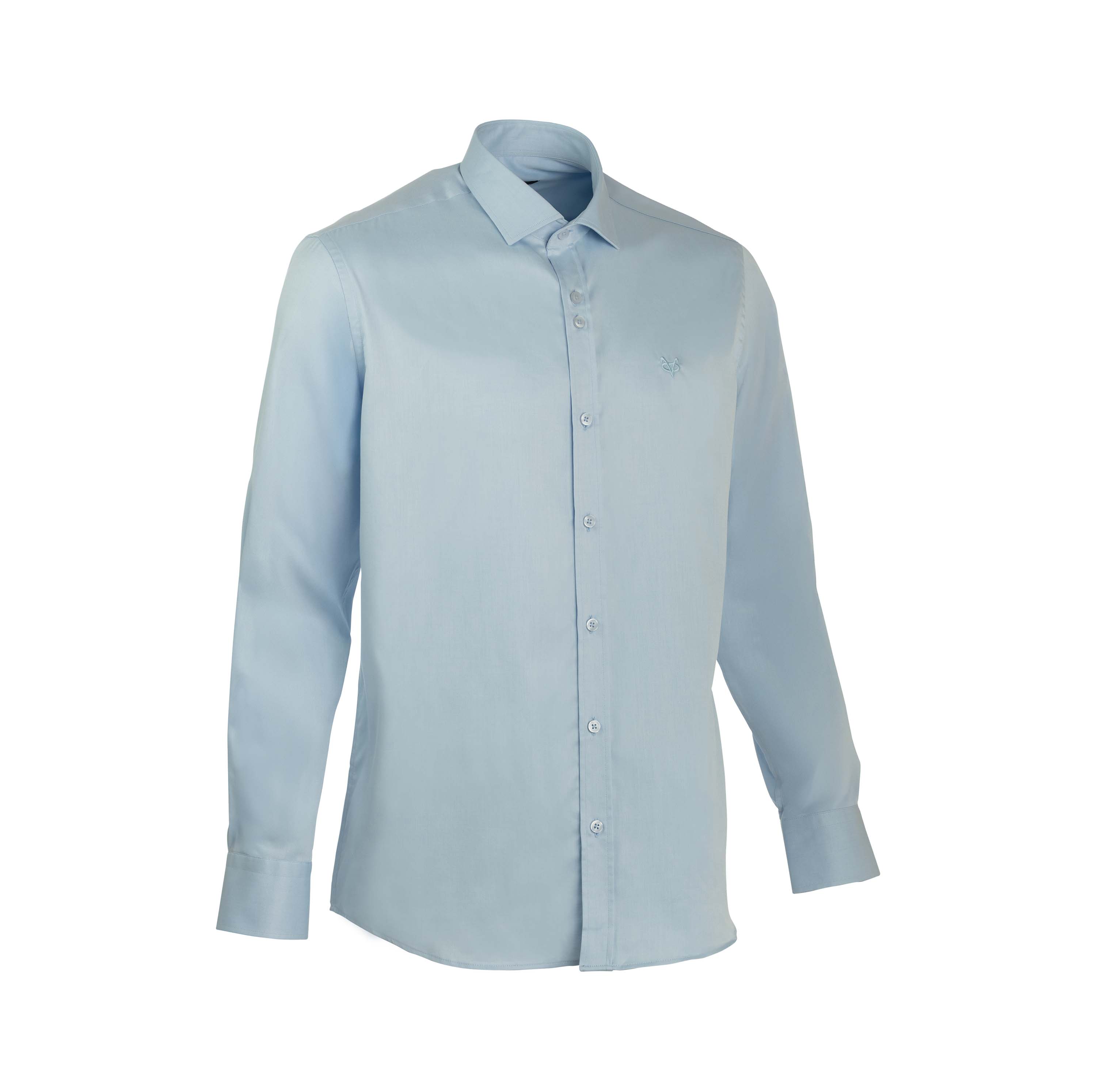 Vito Oliva Classic Long Sleeve Shirt - Sky Blue - Escape Menswear