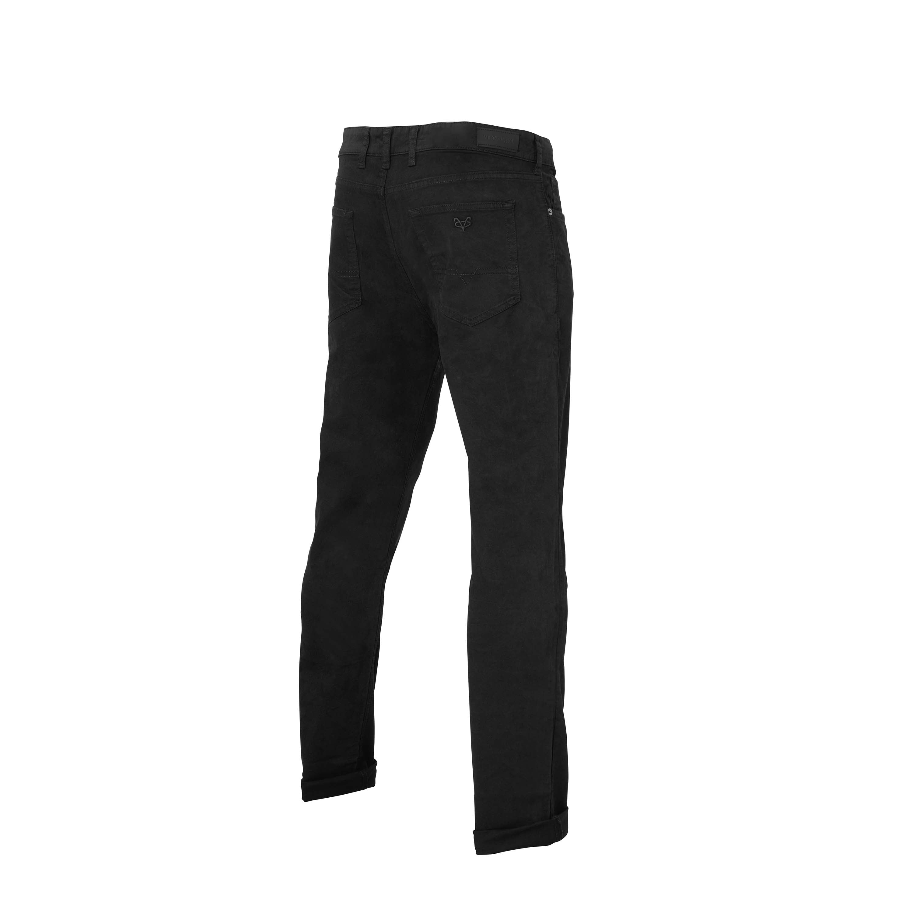 Vito Oliva Classic Twill Pant - Black - Escape Menswear
