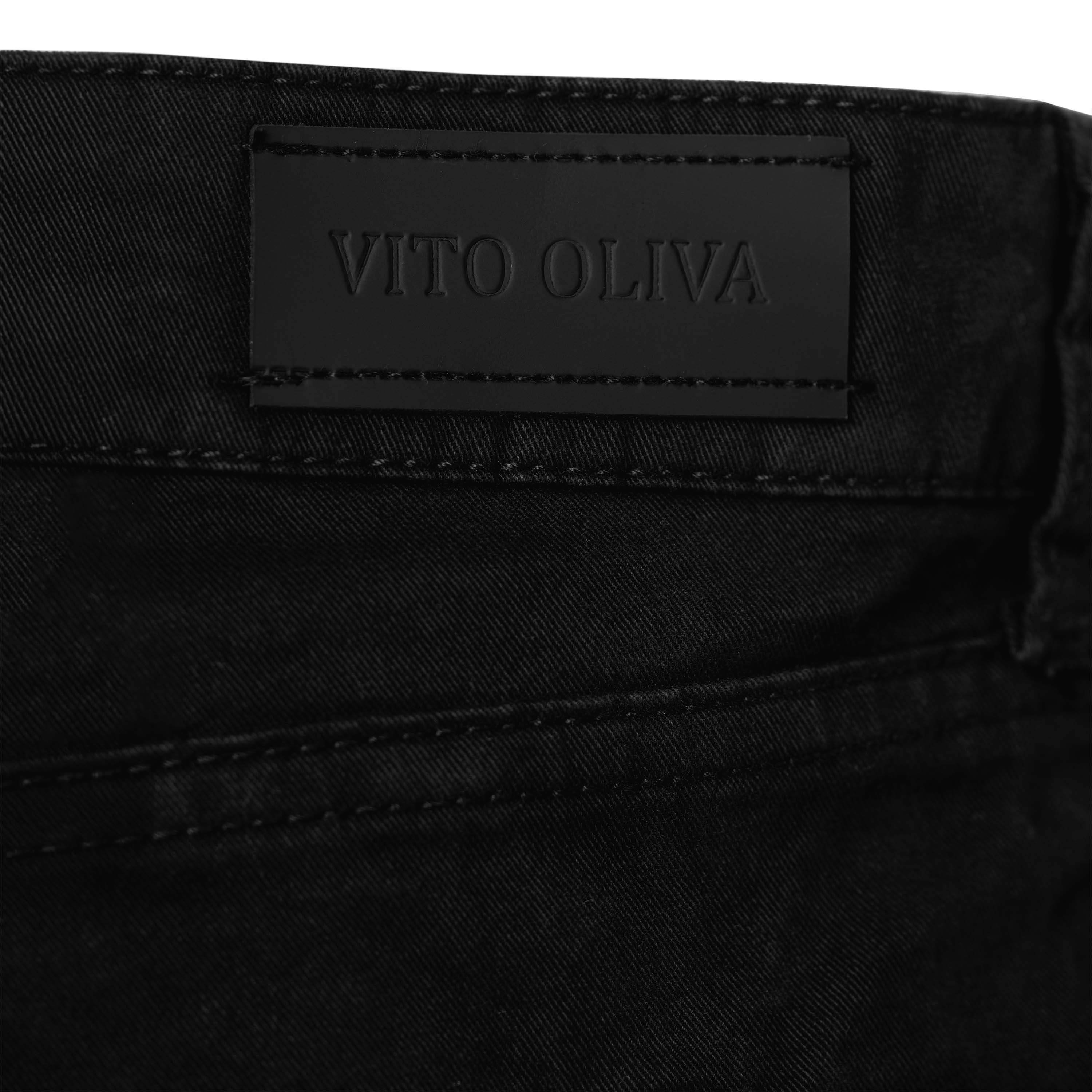 Vito Oliva Classic Twill Pant - Black - Escape Menswear