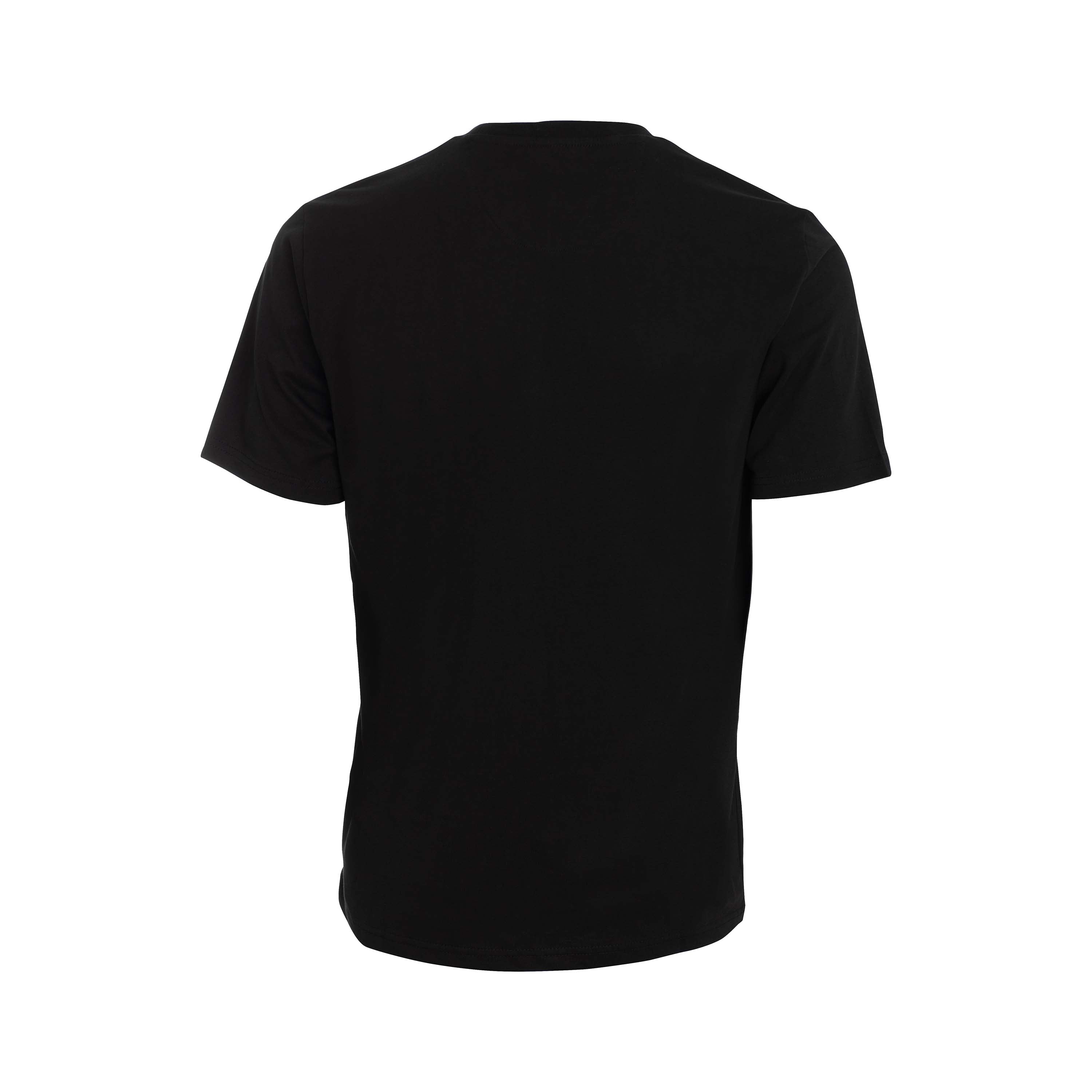 Vito Oliva Hanging Logo Extra Slim T-Shirt - 001 Black - Escape Menswear