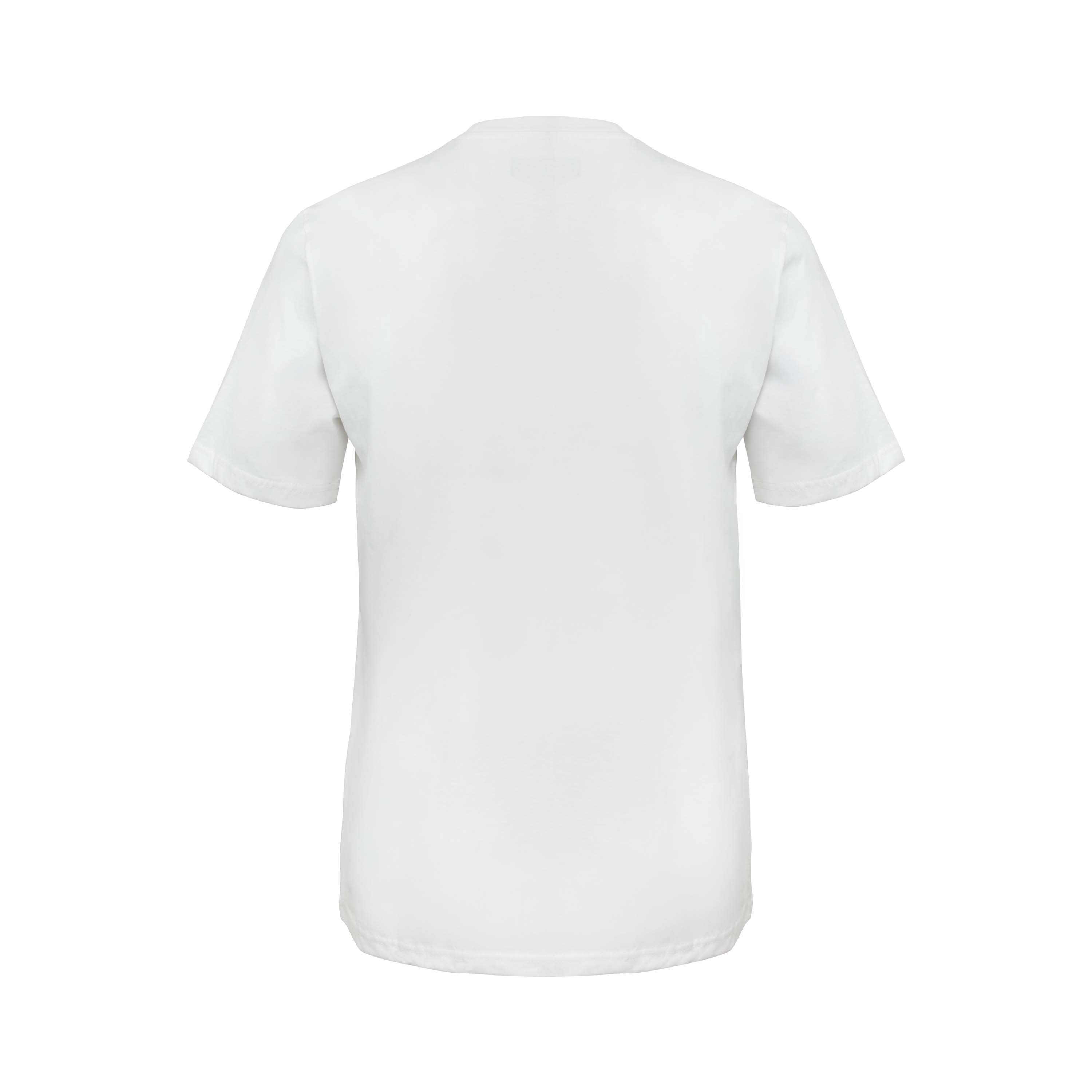 Vito Oliva Hanging Logo Extra Slim T-Shirt - 002 White - Escape Menswear