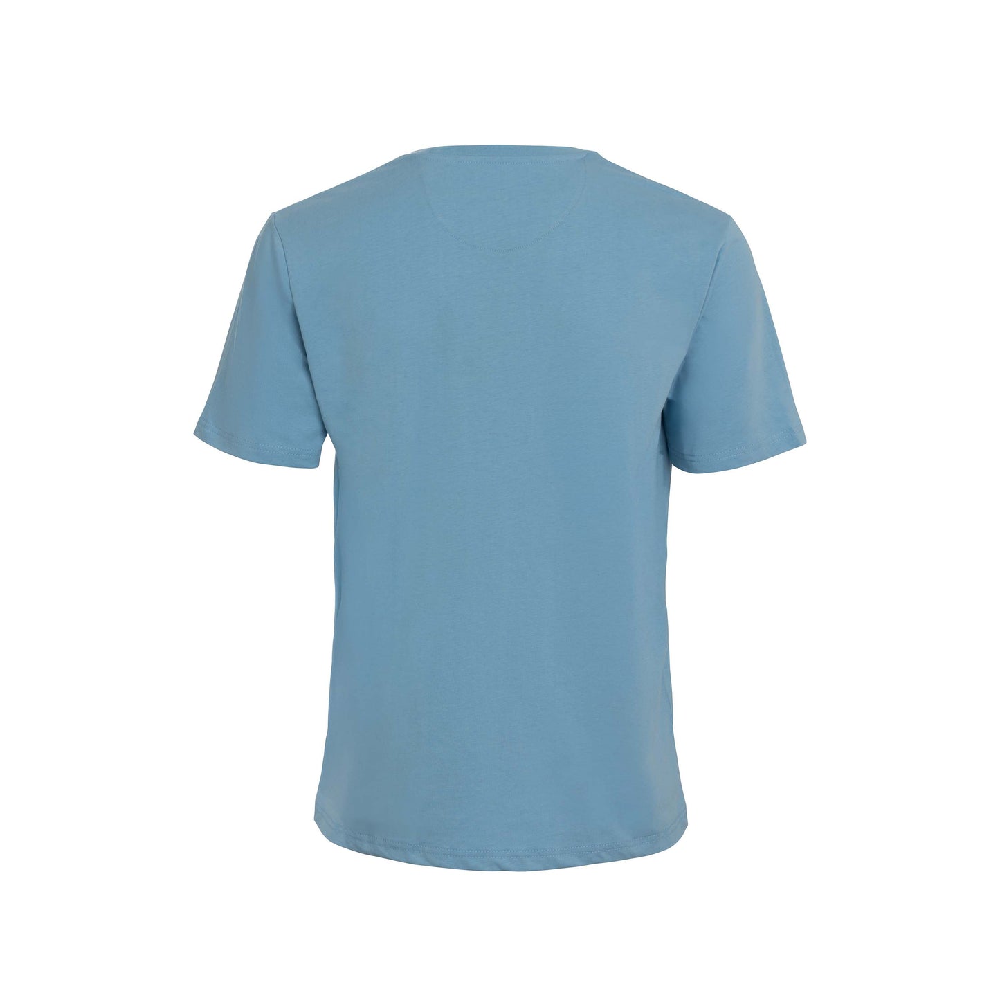 Vito Oliva Hanging Logo Extra Slim T-Shirt - 004 Sky Blue - Escape Menswear