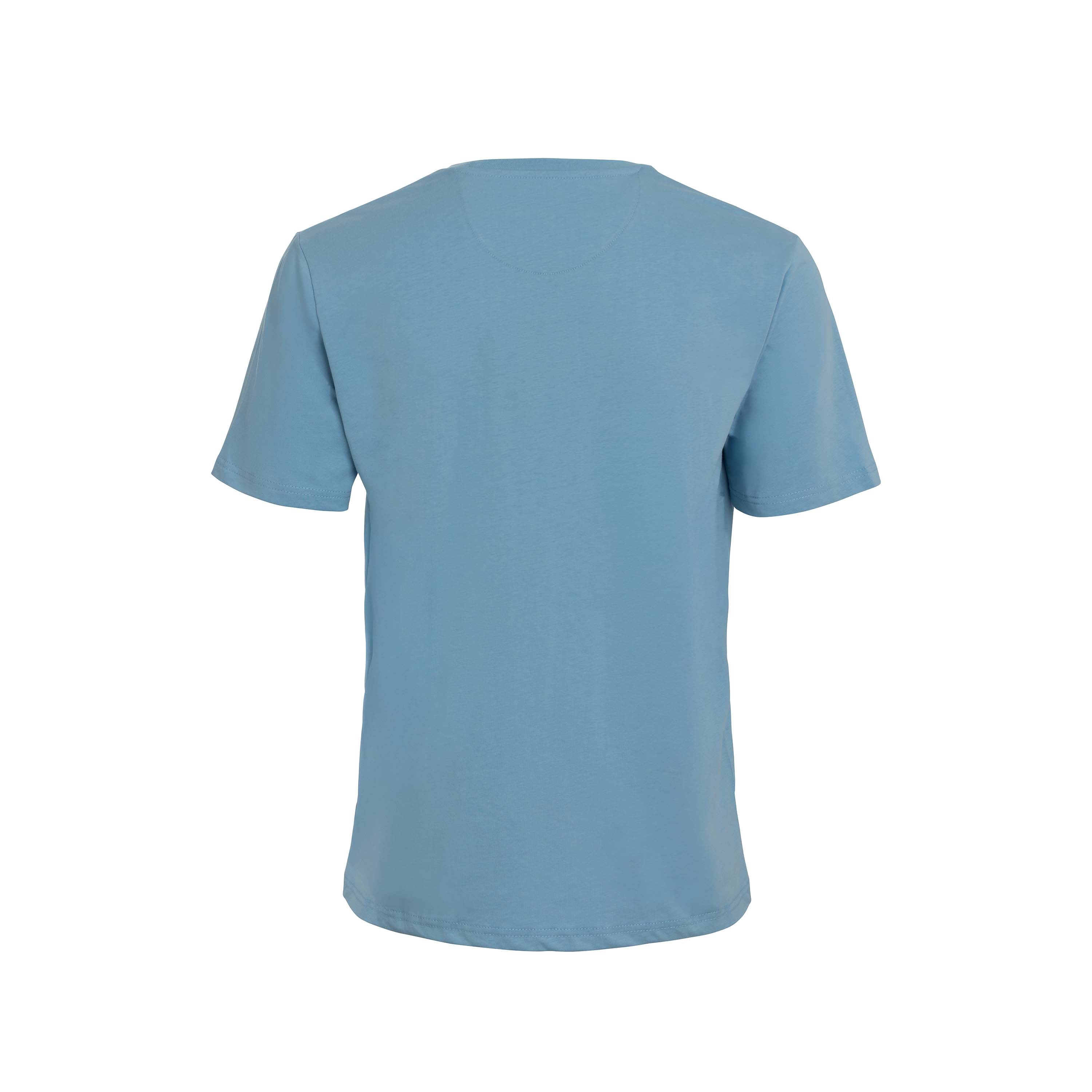 Vito Oliva Hanging Logo Extra Slim T-Shirt - 004 Sky Blue - Escape Menswear