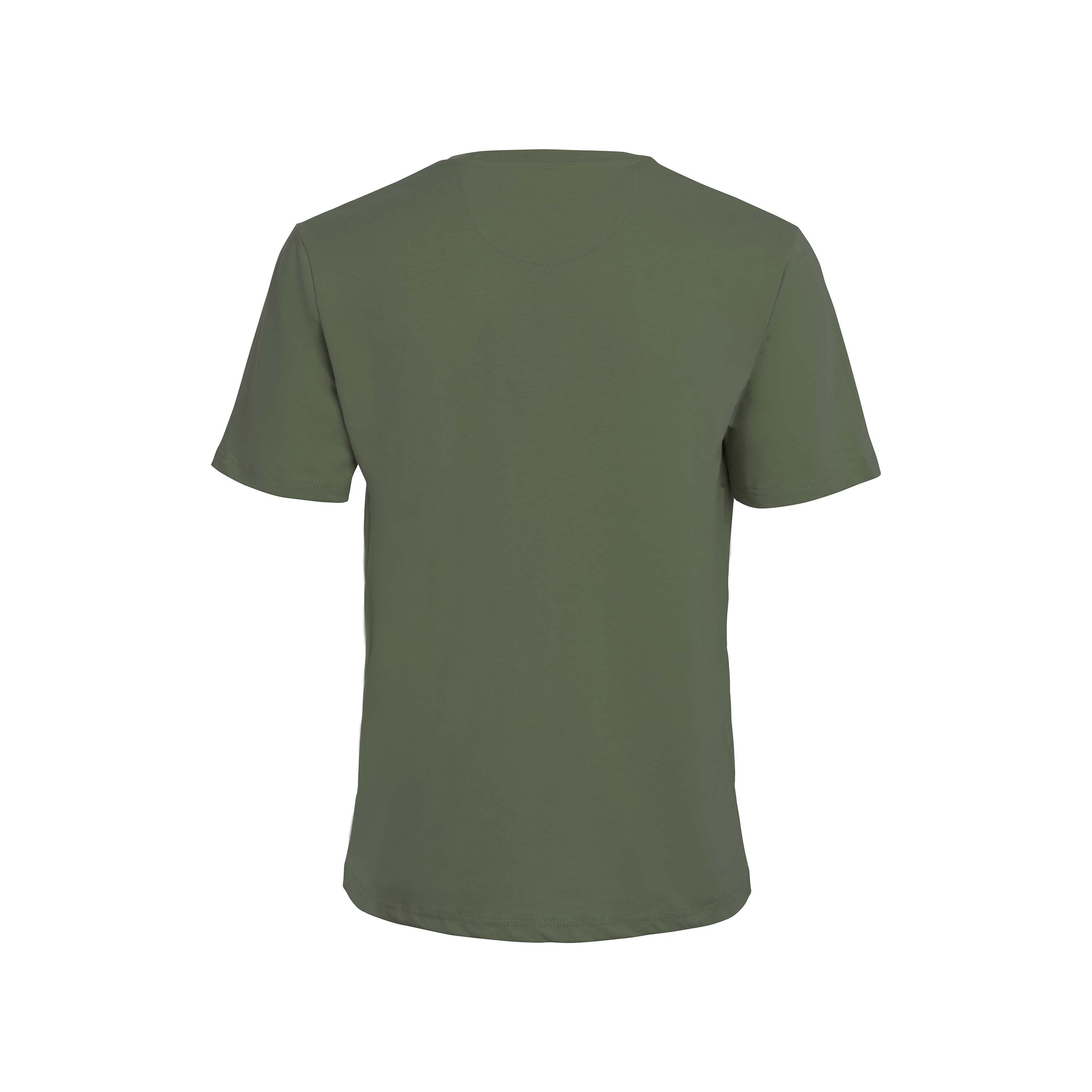 Vito Oliva Hanging Logo Extra Slim T-Shirt - 005 Olive - Escape Menswear