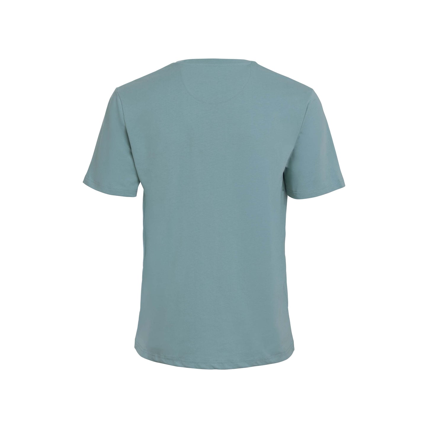 Vito Oliva Hanging Logo Extra Slim T-Shirt - 008 Airforce Blue - Escape Menswear