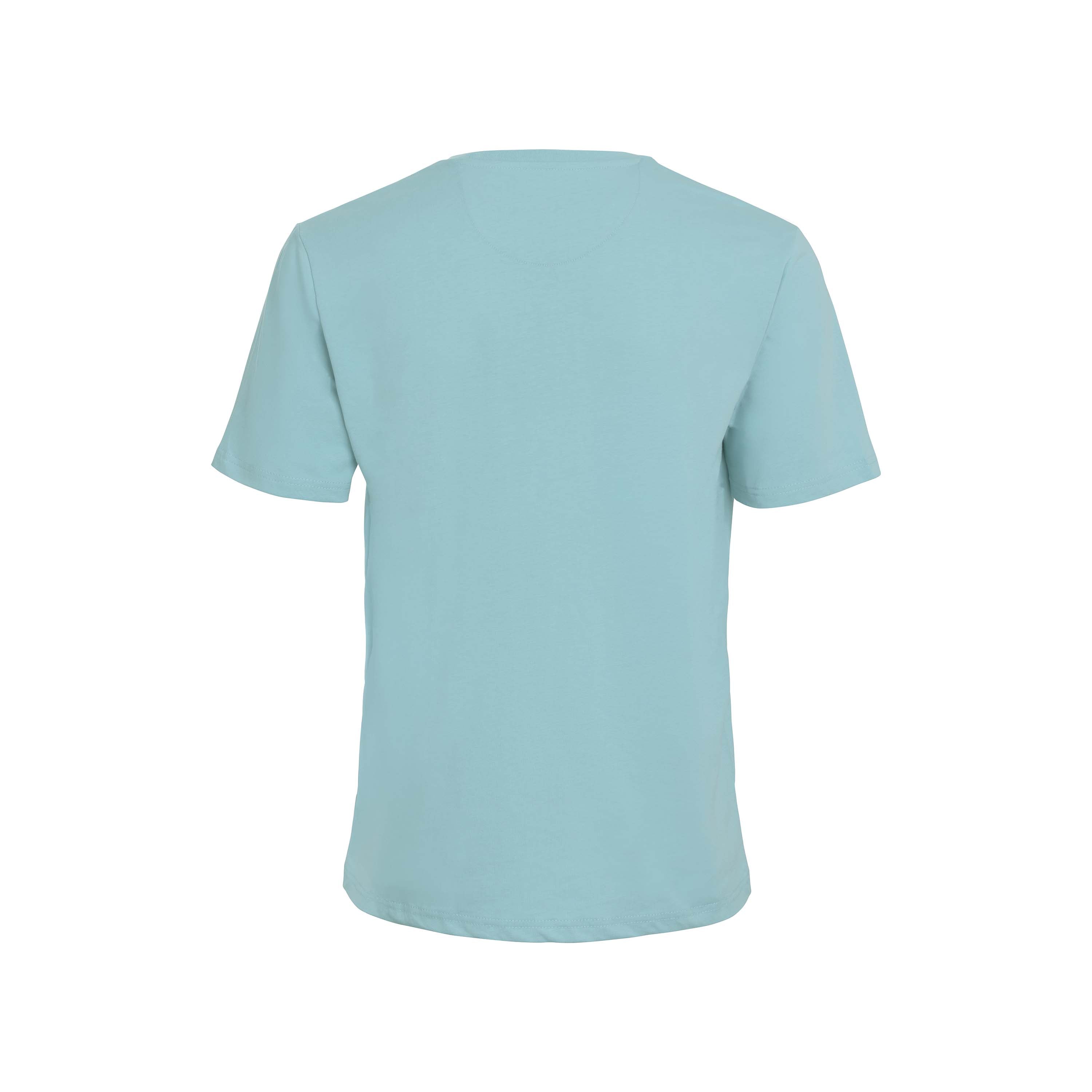 Vito Oliva Hanging Logo Extra Slim T-Shirt - 009 Light Blue - Escape Menswear