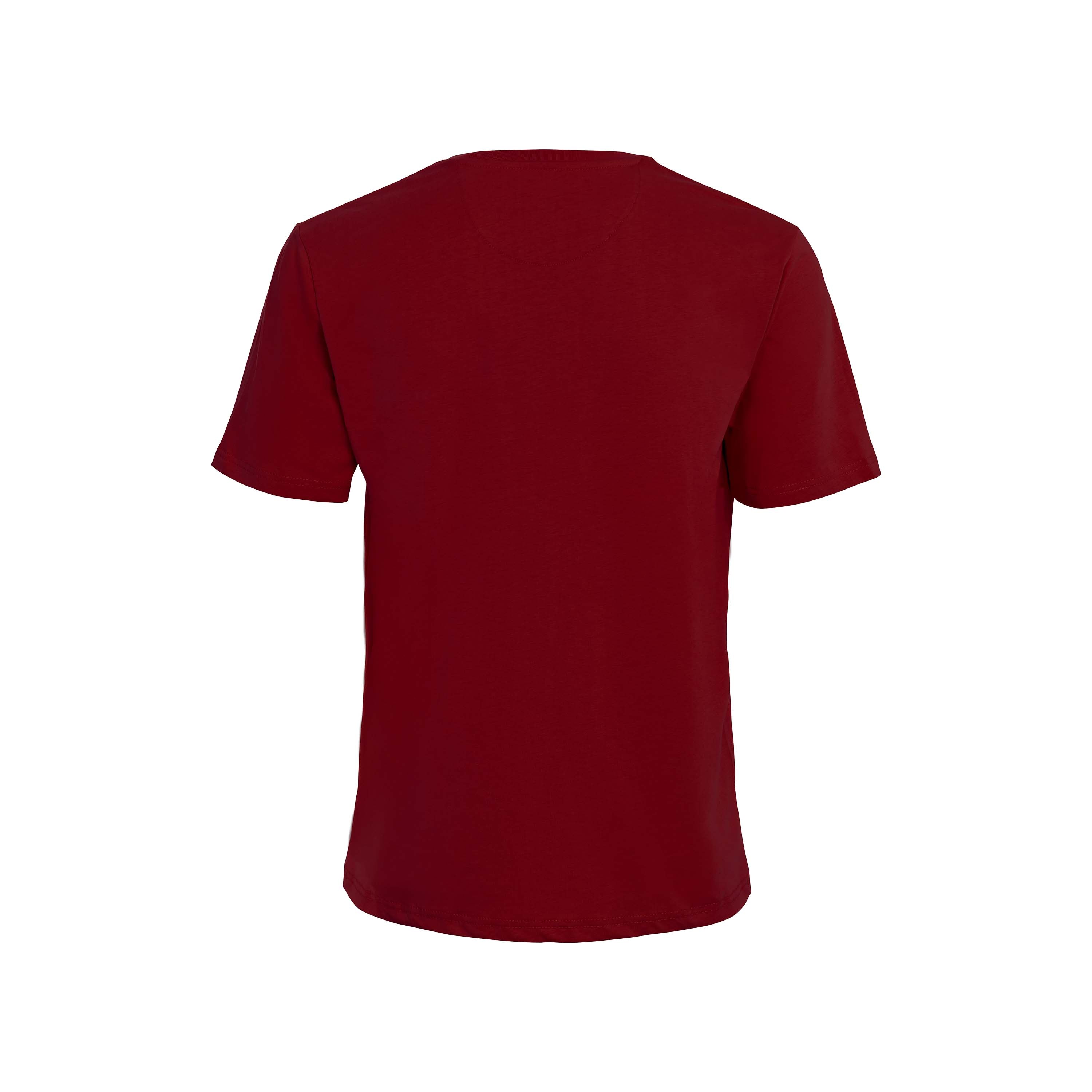 Vito Oliva Hanging Logo Extra Slim T-Shirt - 111 Dark Red - Escape Menswear