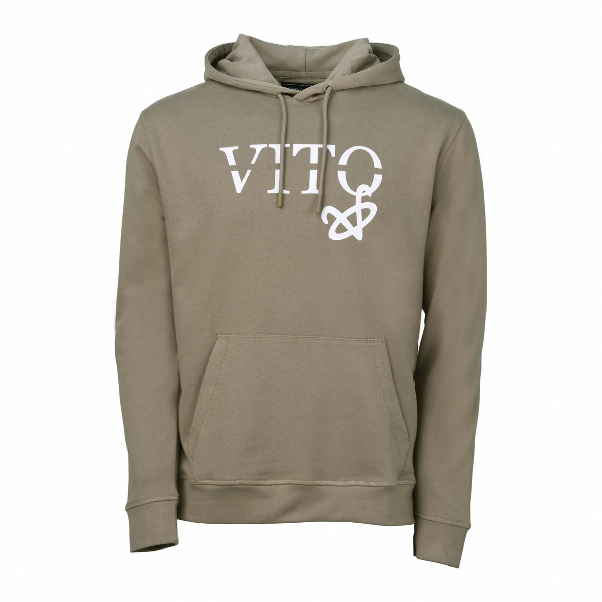 Vito Oliva Hanging Logo Hoodie - Stone - Escape Menswear