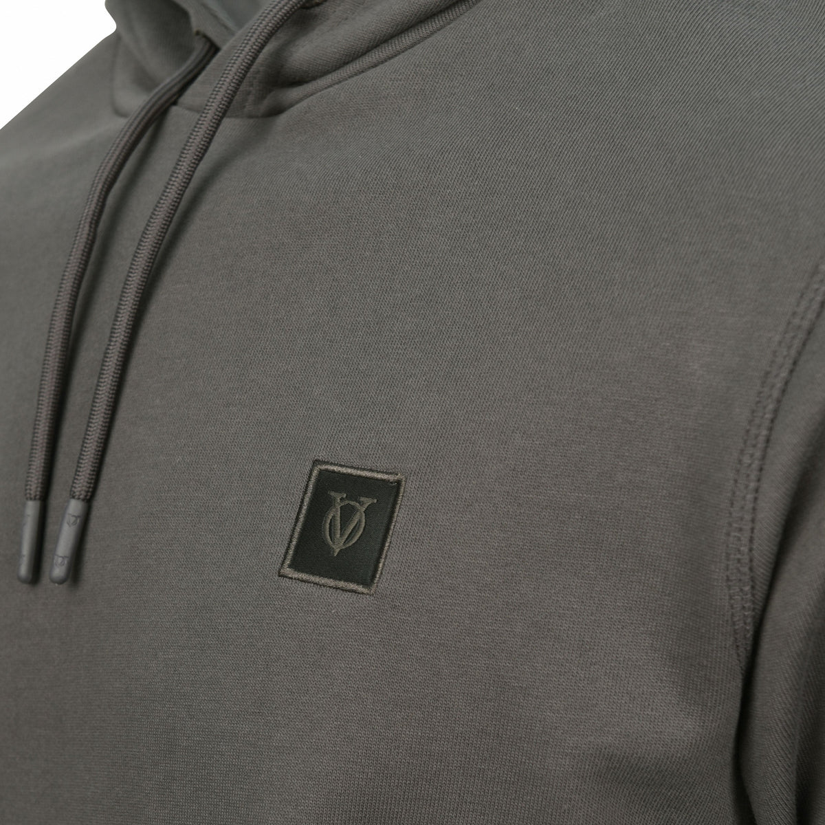Vito Oliva Logo Patch Hoodie - Grey - Escape Menswear
