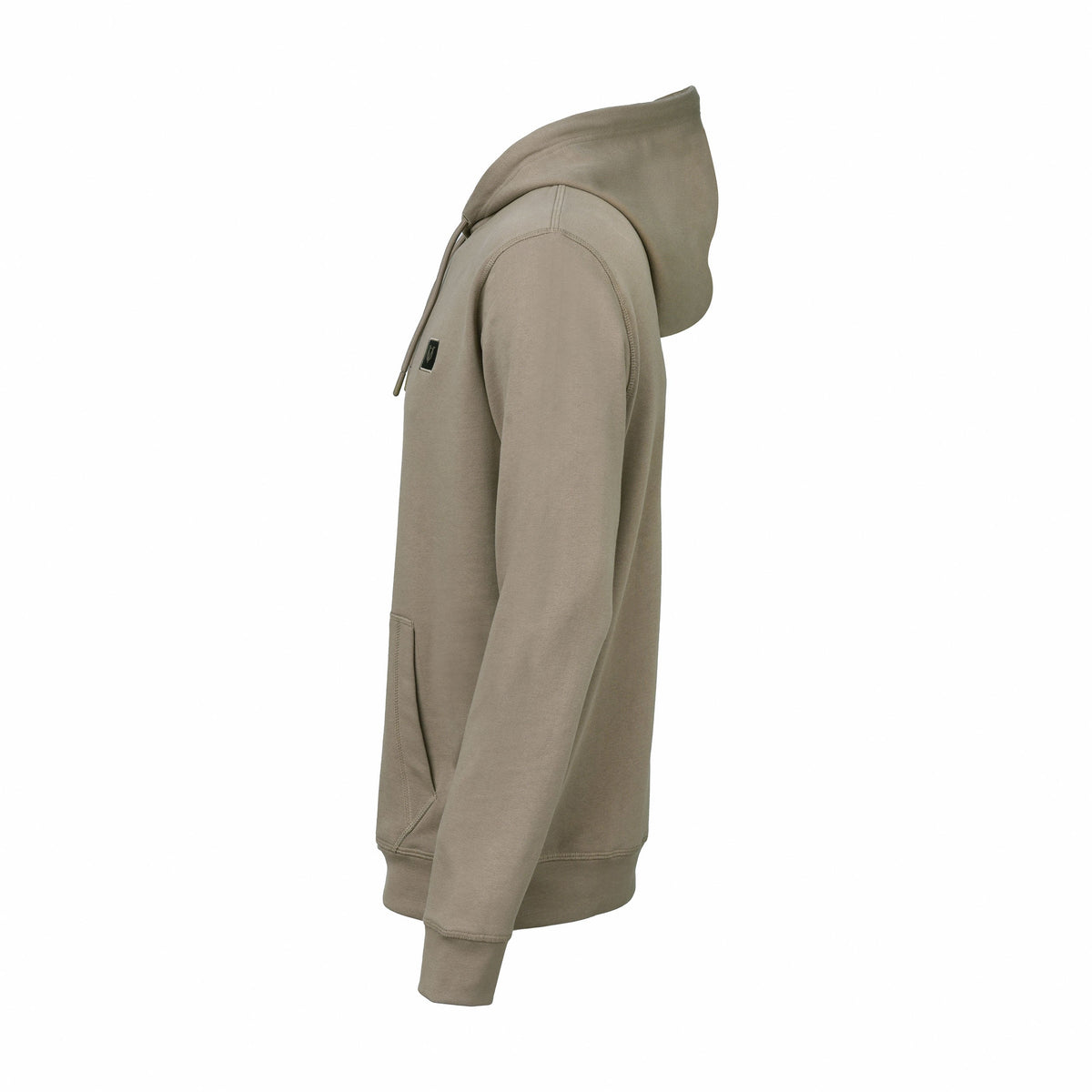 Vito Oliva Logo Patch Hoodie - Stone - Escape Menswear
