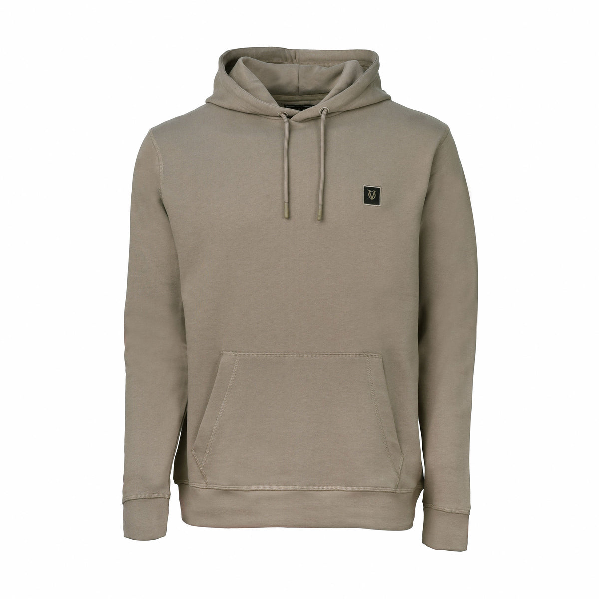 Vito Oliva Logo Patch Hoodie - Stone - Escape Menswear