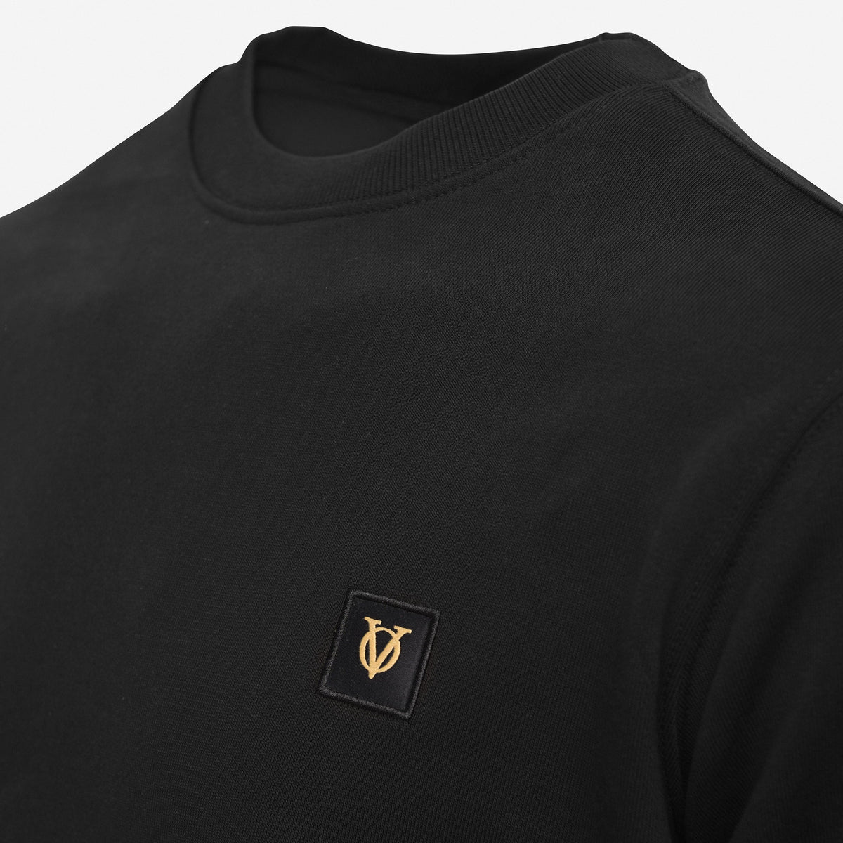 Vito Oliva Logo Patch Sweatshirt - Black - Escape Menswear