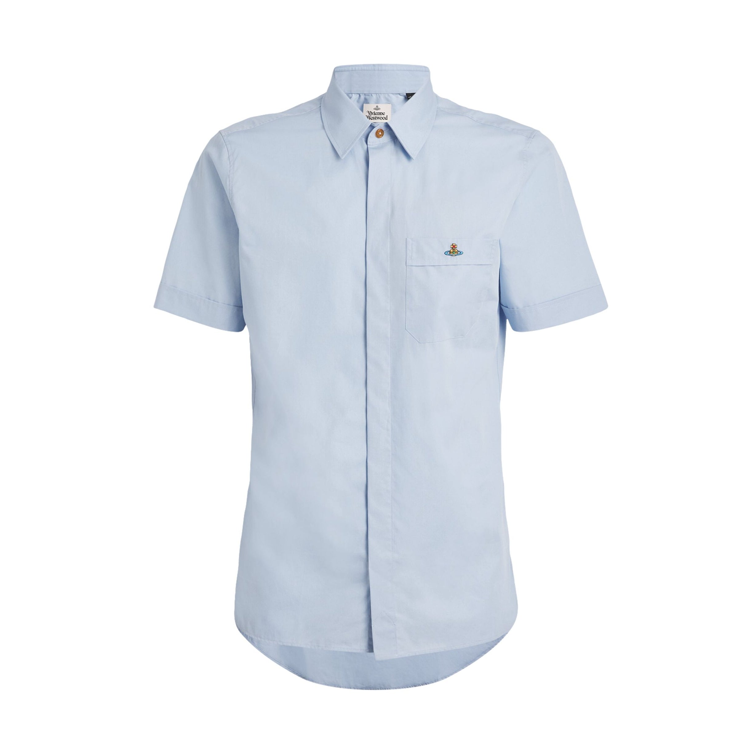 Vivienne Westwood ORB Short Sleeve Shirt - 531 Aqua - Escape Menswear