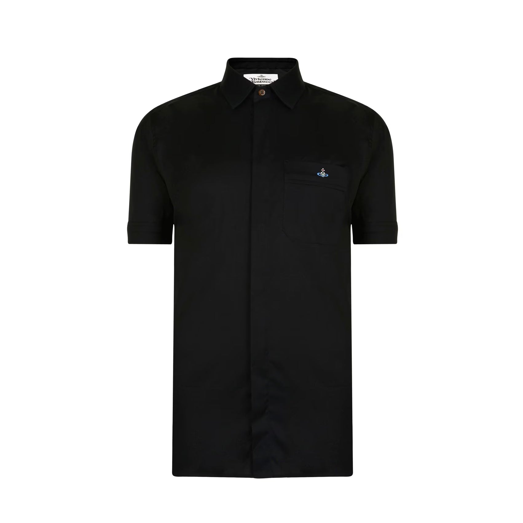 Vivienne Westwood ORB Short Sleeve Shirt - 900 Black - Escape Menswear