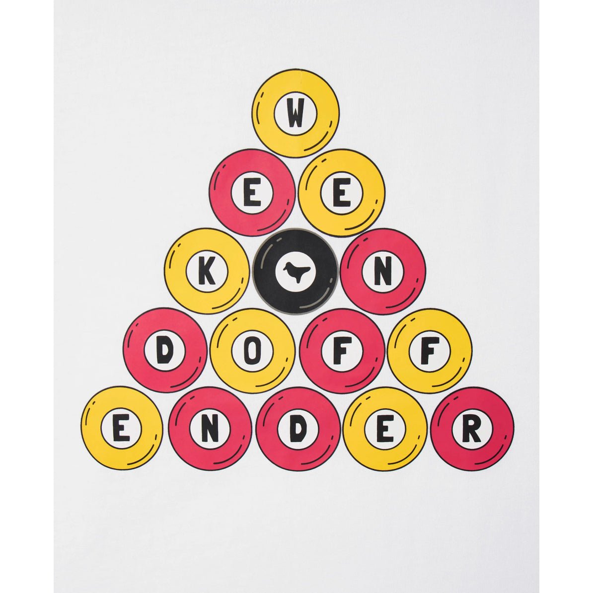 Weekend Offender 8 Ball Graphic T-Shirt - White - Escape Menswear