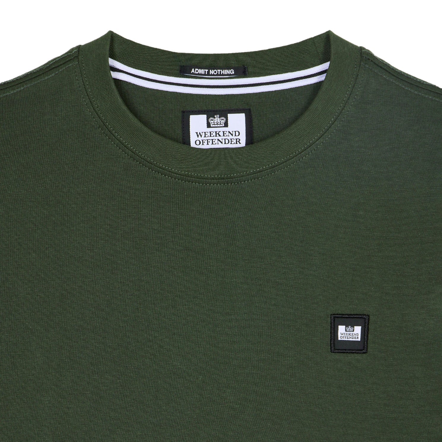 Weekend Offender Cannon Beach T-Shirt - Black Forest Green - Escape Menswear