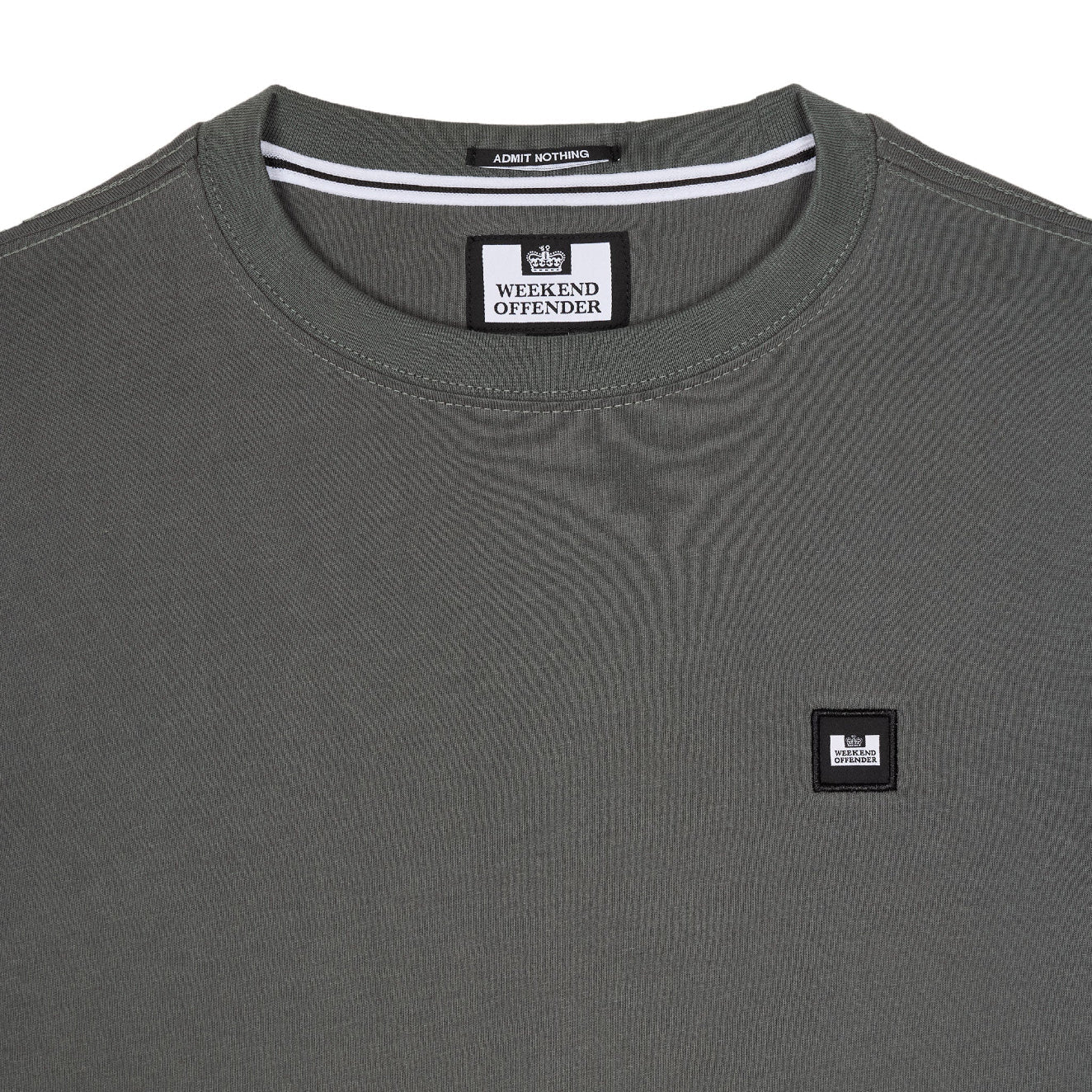 Weekend Offender Cannon Beach T-Shirt - Zinc - Escape Menswear