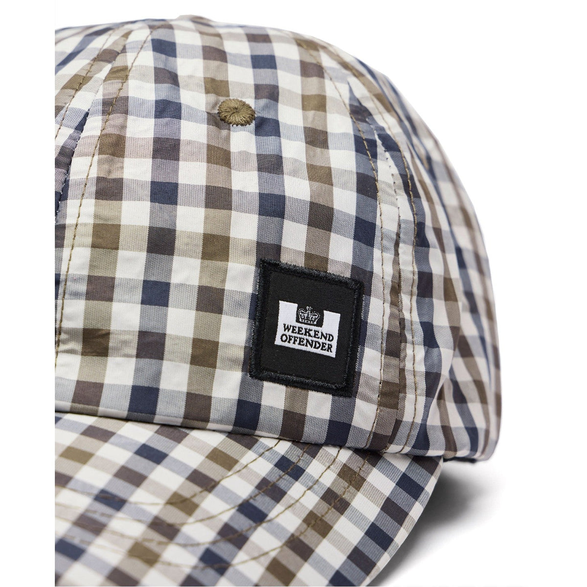 Weekend Offender Clay Baseball Cap - Mid House Check - Escape Menswear
